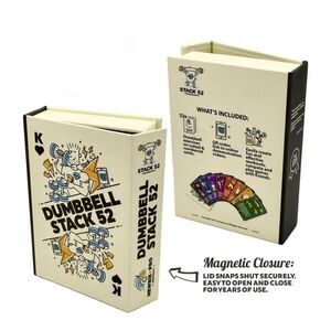 Dumbbell Stack Exercise Cards: Workout Playing Card Game. Designed by a Military
